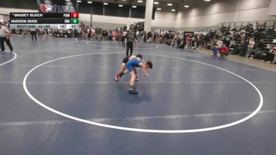 82 lbs Cons. Quarters - Bradey Bleich, Pennsylvania vs Hudson Ruge, Sebolt Wrestling Academy