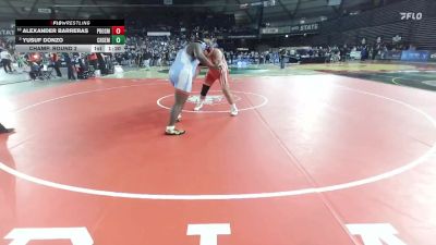 Boys 2A 285 lbs Champ. Round 2 - Yusuf Donzo, Chief Sealth vs Alexander Barreras, Prosser