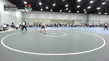 110 lbs 5th Place - Albie Cigarroa, MF Dynasty vs Aleks Routledge, Mojo 14U