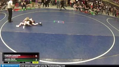 59 lbs Cons. Round 1 - Porter Dawson, Altamont Longhorns vs Hayes Pack, Cougars Wrestling