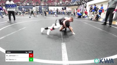 64 lbs Consolation - Wilder Johnson, Comanche Takedown Club vs Mateo Sierra, OKC Saints Wrestling