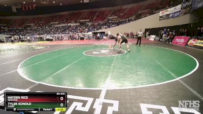 5A-215 lbs Cons. Round 2 - Hayden Rice, Redmond vs Tyler Konold, Canby