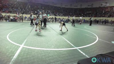 55 lbs Round Of 16 - Theo Burleson, Wyandotte Youth Wrestling vs Stetson Jefferson, R.A.W.