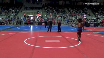 85 lbs Quarterfinal - Nikki Layfield, Tulsa Blue T Panthers vs Josie Penn, Chandler Takedown Club