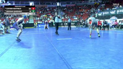 3A-157 lbs Champ. Round 1 - Brogan Ganshert, Davenport Central vs Cayden Mayfield, Dallas Center-Grimes