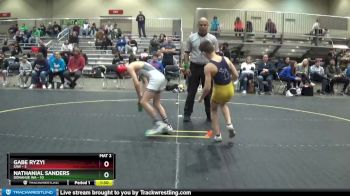 85 lbs Round 1 (6 Team) - Gabe Ryzyi, SAW vs Nathanial Sanders, Donahue WA