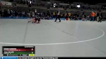 215 lbs Quarterfinals (8 Team) - David Korsmo, NLS (New London/Spicer) vs Max Miller, Waconia