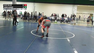 165 lbs Consi Of 32 #1 - Klint Miller, PA vs James Hansen, ID