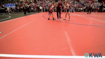 58 lbs Quarterfinal - Jonah Dinger, Newkirk Takedown Club vs Kaycen Schiltz, Ponca City Wildcat Wrestling