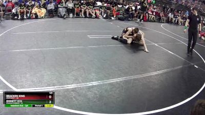 125 lbs Semis & 1st Wrestleback (8 Team) - Bracken King, Kentucky vs Emmett Eck, Kansas Cobras