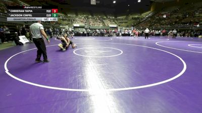 177 lbs Quarterfinal - Christian Tapia, Porterville vs Jackson Cinfel, Clovis North