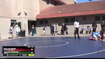 145 lbs Quarterfinal - Brodee Prentice, Poway vs Dyllan Irmen, Rancho Bernardo