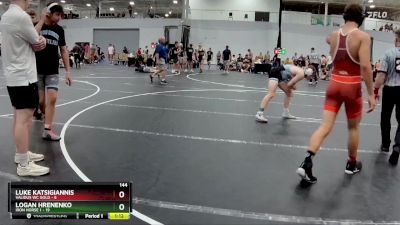 144 lbs Round 5 (8 Team) - Logan Hrenenko, Iron Horse 1 vs Luke Katsigiannis, Validus WC Gold