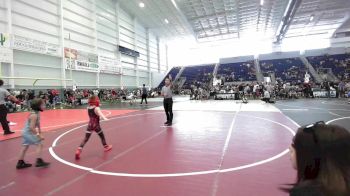 46 lbs Quarterfinal - Kiah Alcon, Stout Wrestling Academy vs John Watkins, Dog Pound WC