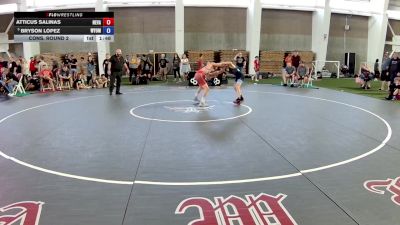 110 lbs Cons. Round 2 - Atticus Salinas, Nevada vs Bryson Lopez, Wyoming
