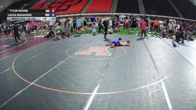 63 lbs Champ. Round 1 - Tyler Moore, Idaho vs Lucas Mahavong, Oregon