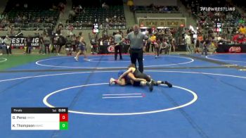 76 lbs Final - Gianni Perez, Hurricane Wrestling vs Kash Thompson, Broken Arrow Wrestling Club