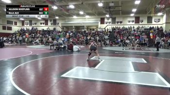 115 lbs Cons. Round 2 - Ella Als, Mason City vs Allison Hoefling, Hinton-SBL