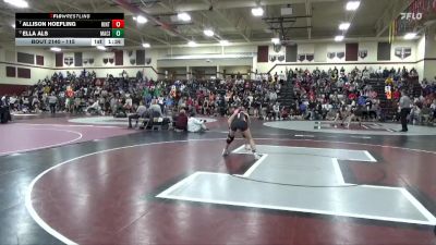 115 lbs Cons. Round 2 - Ella Als, Mason City vs Allison Hoefling, Hinton-SBL