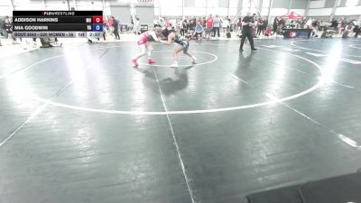 U20 Women - 57 lbs Cons. Round 3 - Addison Harkins, MO vs Mia Goodwin, VA