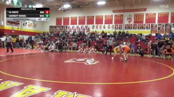 132 lbs Quarterfinal - Jarrett Engel, West Delaware, Manchester vs AJ Dietz, Marion