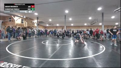100 lbs Semifinal - Amari Brobeck, Jersey Shore vs Christian Piselli, Cogan Station