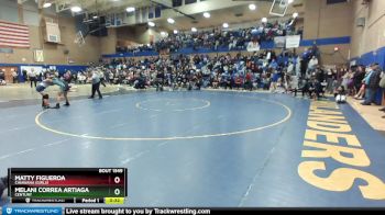 120lbs 7th Place Match - Melani Correa Artiaga, Century vs Matty Figueroa, Chiawana (Girls)