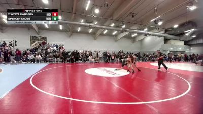 144 lbs Champ. Round 1 - Wyatt Engelsen, Rock Canyon vs Spencer Cross, Woodland Park
