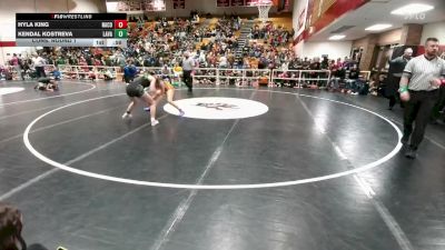 120 lbs Cons. Round 1 - Kendal Kostreva, Lander Valley vs Hyla King, Natrona County