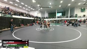 130 lbs Quarterfinal - Elizabeth Barrett, Wind River vs Nalani Jordan, Powell