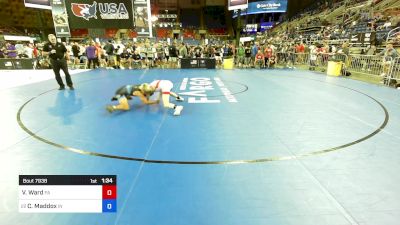 100 lbs Cons 16 #2 - Van Ward, PA vs Connor Maddox, IN