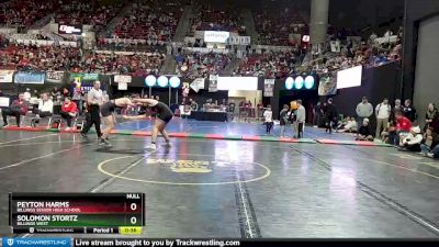 AA - 205 lbs Cons. Semi - Solomon Stortz, Billings West vs Peyton Harms, Billings Senior High School