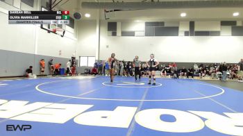 145 lbs Quarterfinal - Dareah Bell, McLain vs Olivia Mankiller, Sequoyah Tahlequah JH
