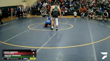 150 lbs Champ. Round 1 - Tristan Craddock, Cloverleaf vs Savva DiRienzo, Poland Seminary