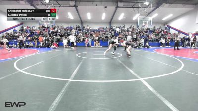 130 lbs Quarterfinal - Anniston Moseley, Verdigris vs Audrey Pride, Sand Springs HS
