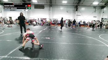 72 lbs Round 2 - Masen Smith, Bison Takedown Club vs Bentley Melson, Backyard Brawlers