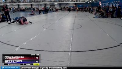 235 lbs Round 1 - Fernanda Miranda, Joliet Junior College vs Destine`e Thomas, North Iowa Area CC