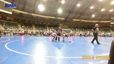 83 lbs Round Of 32 - Shay Lundvall, Sebolt Wrestling Academy vs Miles Evans, Bristow Youth Wrestling