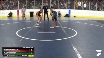 130 lbs Champ. Round 1 - Robbie Forgette, Menominee Youth Wrestling vs Mason Foster, Dewitt WC