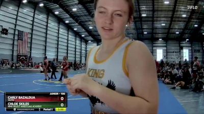 106 lbs Round 5 - Chloe Skiles, King Select Wrestling Academy vs Carly Bazaldua, WLFW