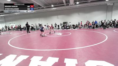 57 lbs Cons. Round 4 - Braden Hahlen, Lake Erie Regional Training Center vs Ayden Bollinger, Central Indiana Academy Of Wrestling