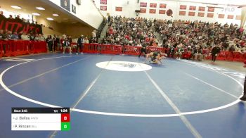 120 lbs Semifinal - Jason Ballou, Andover vs Peter Rincan, Billerica