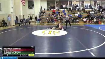 122 lbs Cons. Round 3 - Thomas `jay` Zito Iii, John Carroll Catholic HS vs Michael Barringer, Stanhope Elmore