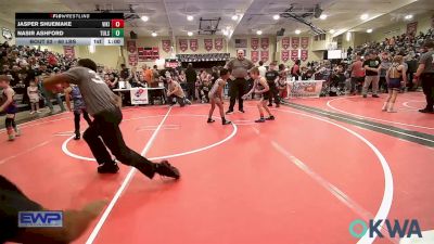 60 lbs Consi Of 8 #2 - Jasper Shuemake, Viking Wrestling Club vs Nasir Ashford, Tulsa North Mabee Stampede