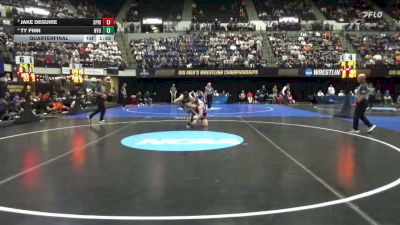 174 lbs Quarterfinal - Jake Deguire, Springfield vs Ty Finn, NYU
