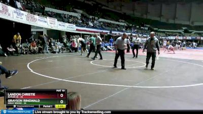 215 lbs 1st Place Match (16 Team) - Landon Christie, Butler HS vs Grayson Ringwald, Great Bridge