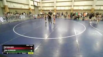 53 lbs Semifinal - Tayven Kem, UT vs Trig Klingler, UT