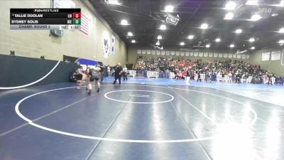 155 lbs Champ. Round 2 - Sydney Solis, Reedley vs Tallie Doolan, Liberty