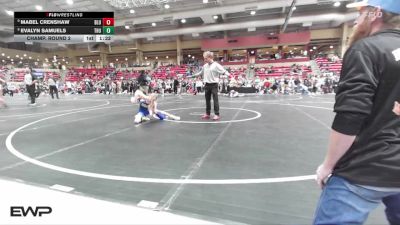 65 lbs Champ. Round 2 - Mabel Crenshaw, Bluestem vs Evalyn Samuels, Thunderbird