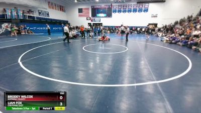 150 lbs 1st Place Match - Liam Fox, Cheyenne East vs Brodey Wilcox, Natrona County